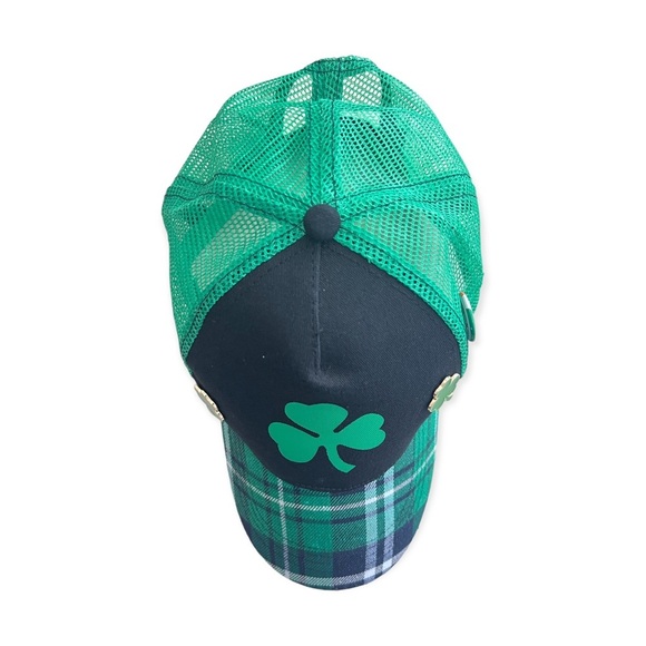 St. Patricks Day Lucky Clover Adjustable Hat - Picture 2 of 5